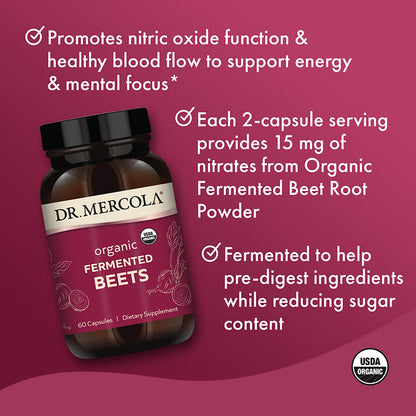 Organic Fermented Beets - EBoost Your Vitality with Organic Fermented Beets: Nature's Nitric Oxide Powerhouse!