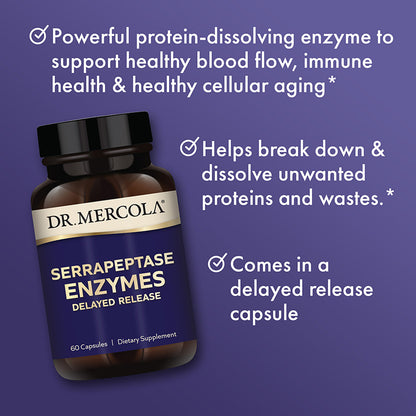 Serrapeptase Enzymes - Shop at BiosenseClinic.com - Serrapeptase Enzymes: Unlock Vitality with Powerful Protein-Dissolving Support!