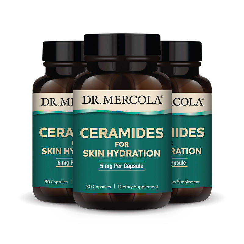 Dr. Mercola's Ceramides for Skin Hydration, promoting radiant skin, available at BiosenseClinic.com