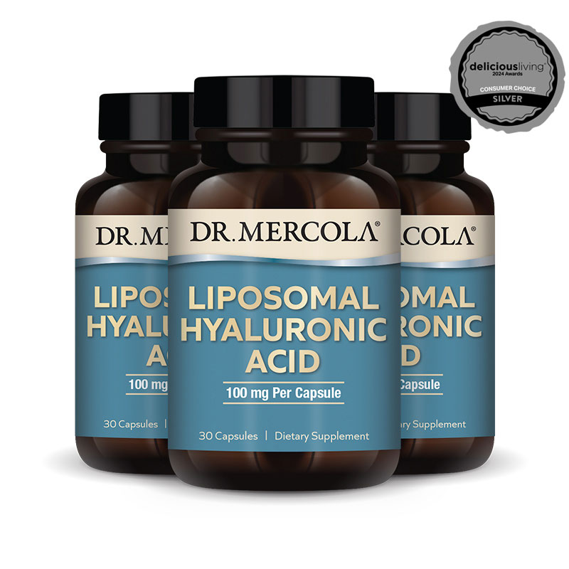 Dr. Mercola's Liposomal Hyaluronic Acid - supports joint health, cartilage growth, and cellular integrity with advanced absorption. Available at BiosenseClinic.com.