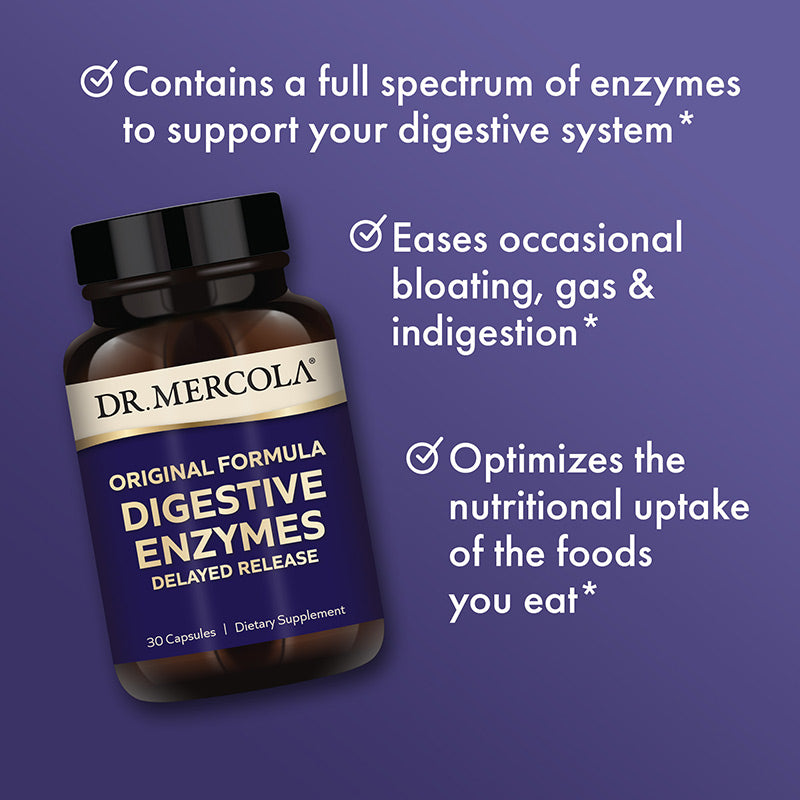 Digestive Enzymes Original - Shop at BiosenseClinic.com - Relief from discomfort, one capsule at a time. Try Digestive Enzymes Original and enjoy your meals without worry!