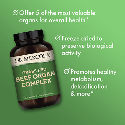 Grass Fed Beef Organ Complex - shop at BiosenseClinic.com - Revive Your Roots: Harness the Nutritional Power of Nature's Bounty with Grass Fed Beef Organ Complex!