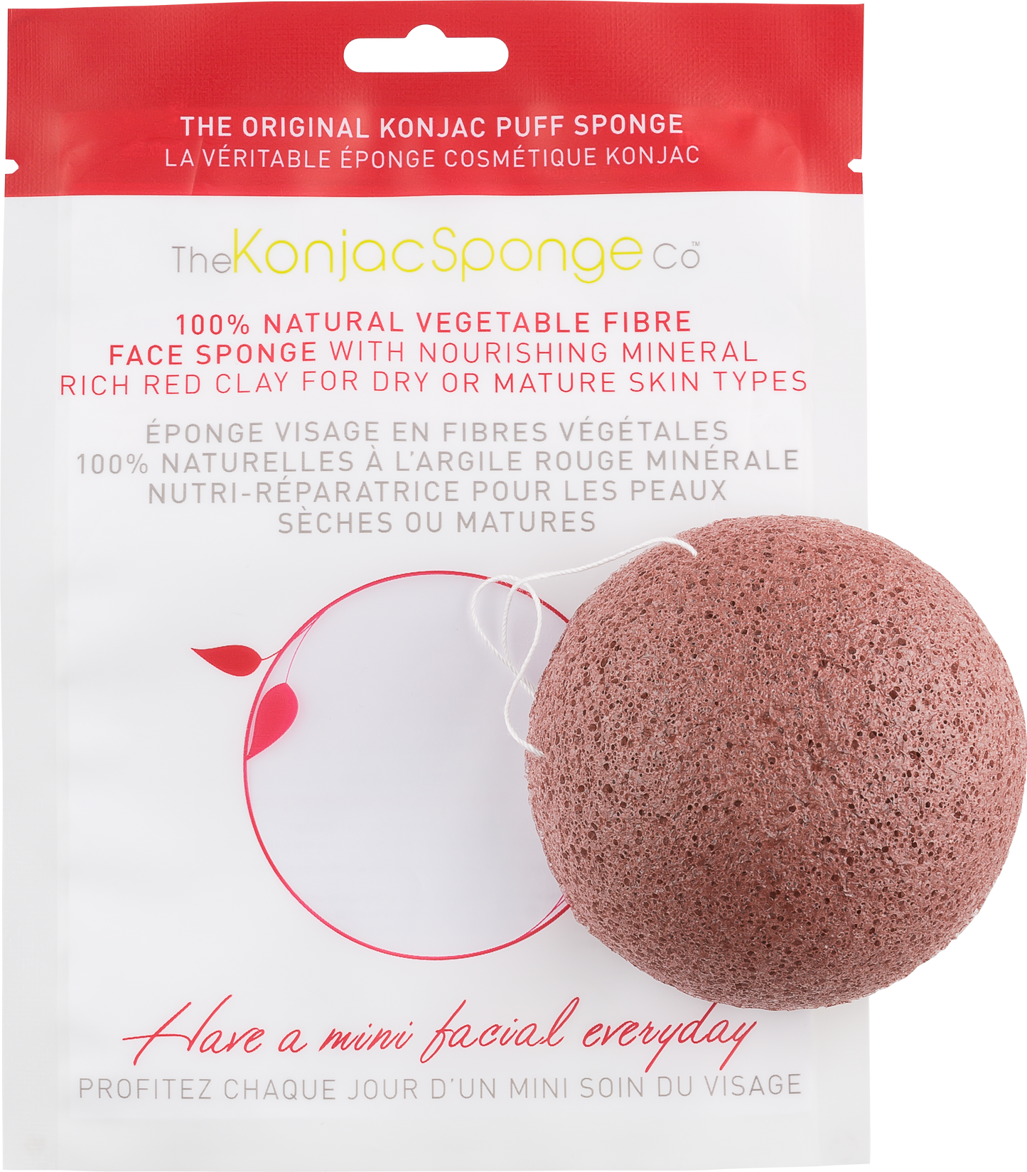 Konjac & Red Clay Facial Sponge Puff