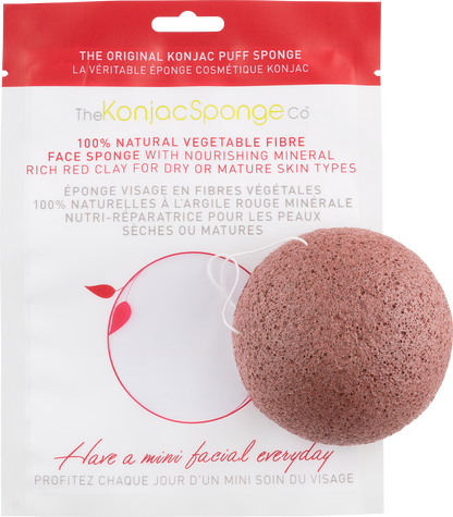 Konjac & Red Clay Facial Sponge Puff