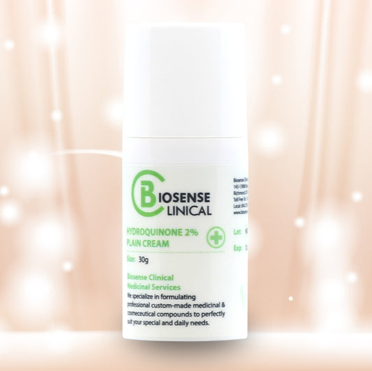 BiosenseClinical HQ 2% Cream - Plain 30g - biosense-clinic.com