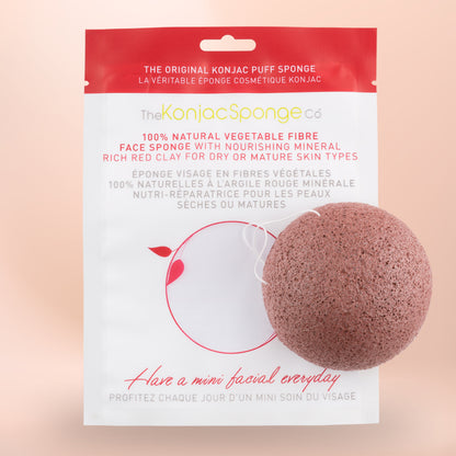 Konjac & Red Clay Facial Sponge Puff