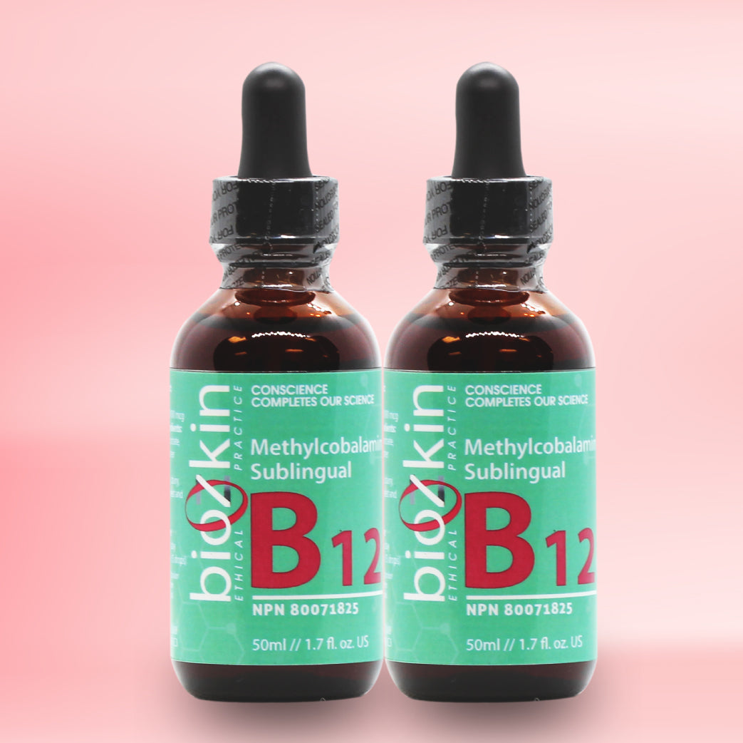 BioZkin Sublingual B12 50ml x 2 - Biosense-Clinic.com