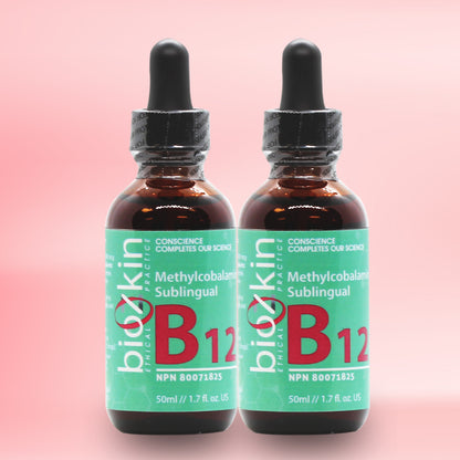 BioZkin Sublingual B12 50ml x 2 - Biosense-Clinic.com